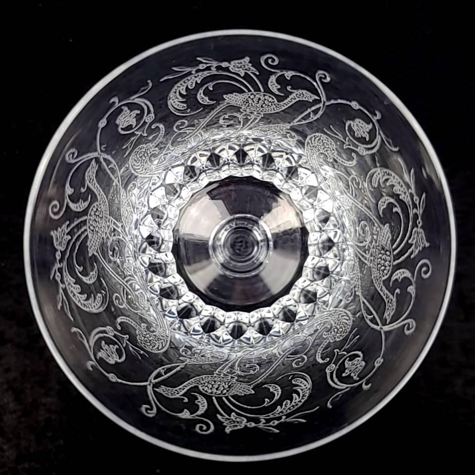 美品 バカラ Baccarat パルメ エッチング 鳥 草花 ワイングラス 美品 バカラ Baccarat パルメ エッチング 鳥 草花 ワイングラス