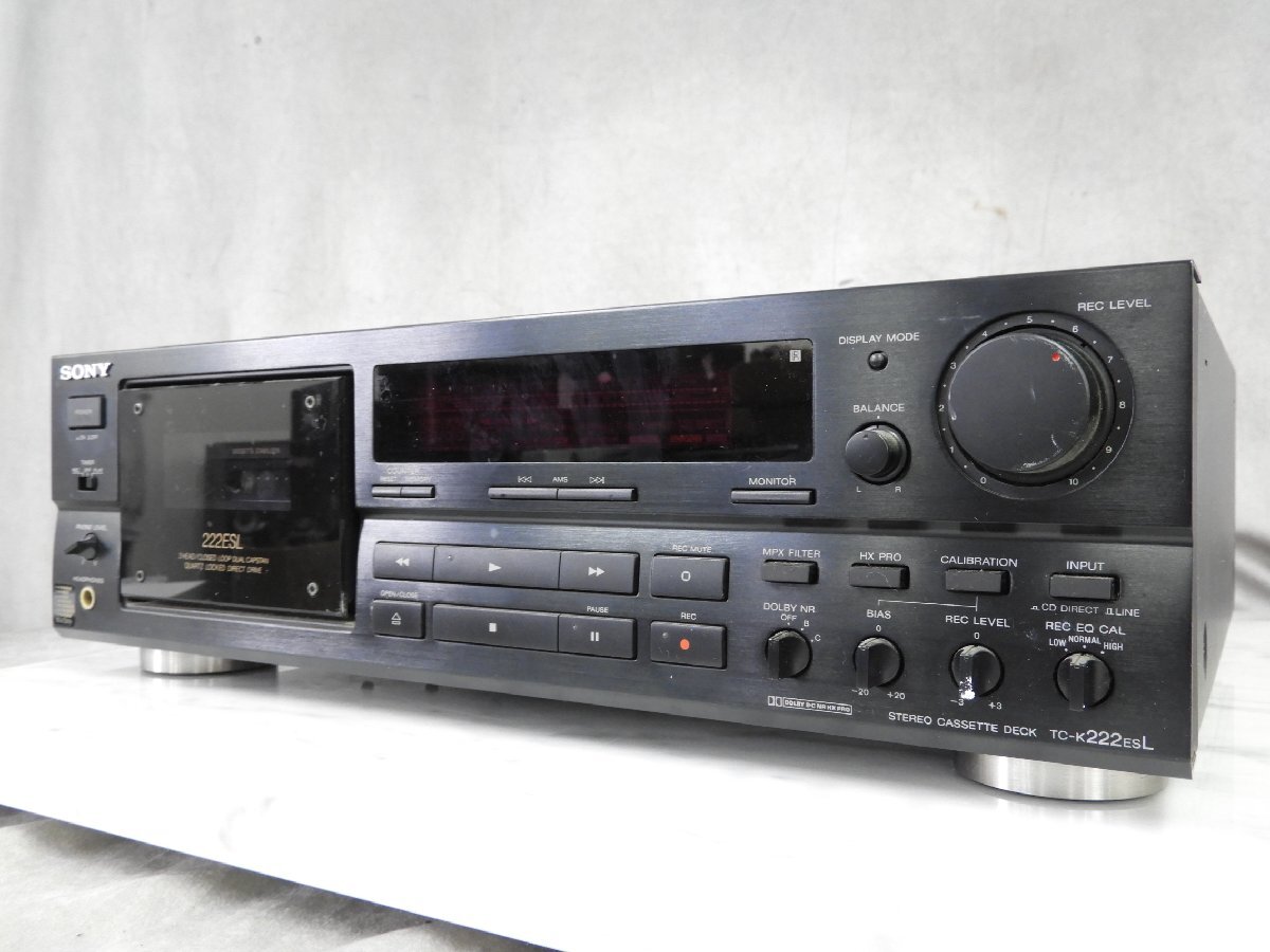 SONY/ソニー TC-K222ESL カセットデッキ (710　リモコン付 ☆ SONY ソニー TC-K222ESL カセットデッキ 中古 現状品 250807Y7188 一般