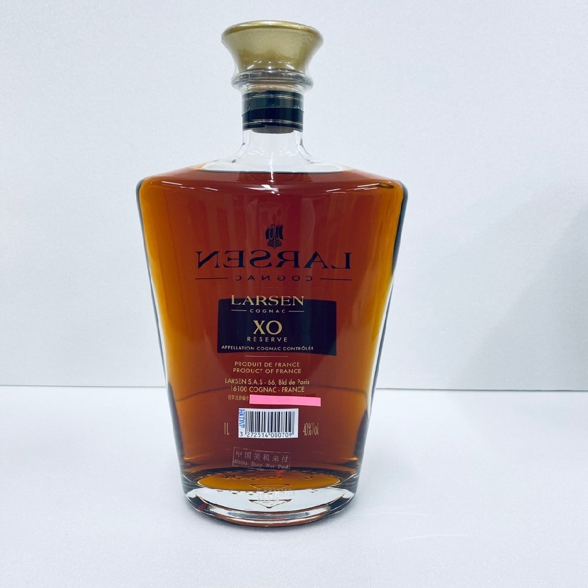 ICA4827】【未開栓 古酒】 LARSEN XO RESERVE 1000ml 40 ICA4827】【未開栓 古酒】 LARSEN XO RESERVE 1000ml 40