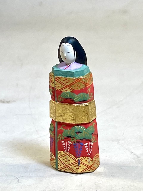 奈良一刀彫 小林宏寿 雛人形 立雛 内裏雛 ミニチュア雛人形 共箱 奈良一刀彫 小林宏寿 雛人形 立雛 内裏雛 ミニチュア雛人形 共箱