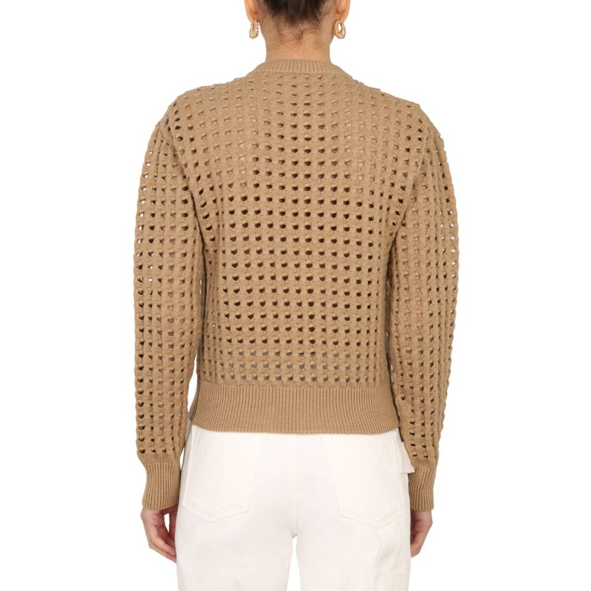 ボッテガヴェネタ　BOTTEGA VENETA　メッシュ　Vネック　ニット　セーター　XS　國(guó)內(nèi)正規(guī)品