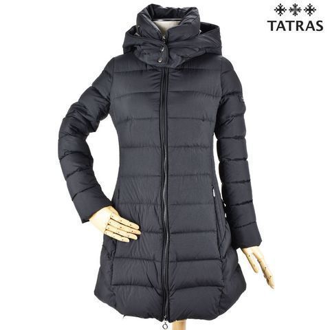 タトラス　TATRAS 　17AW POLITEAMA 　フード　ダウン　コート 黒　1　國(guó)內(nèi)正規(guī)品
