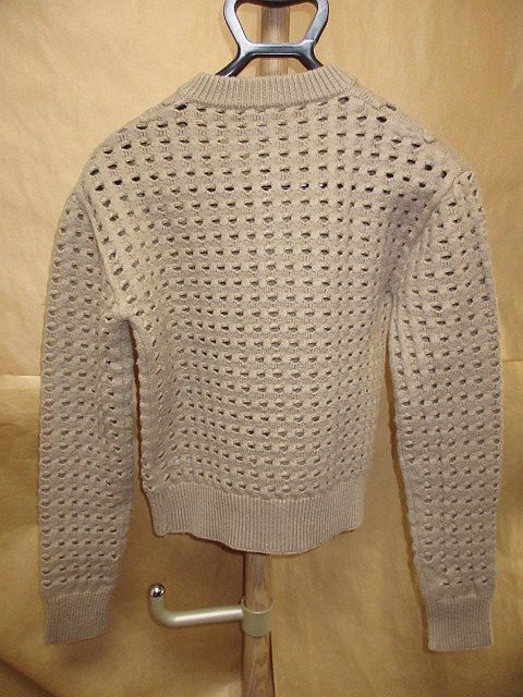 ボッテガヴェネタ　BOTTEGA VENETA　メッシュ　Vネック　ニット　セーター　XS　國(guó)內(nèi)正規(guī)品
