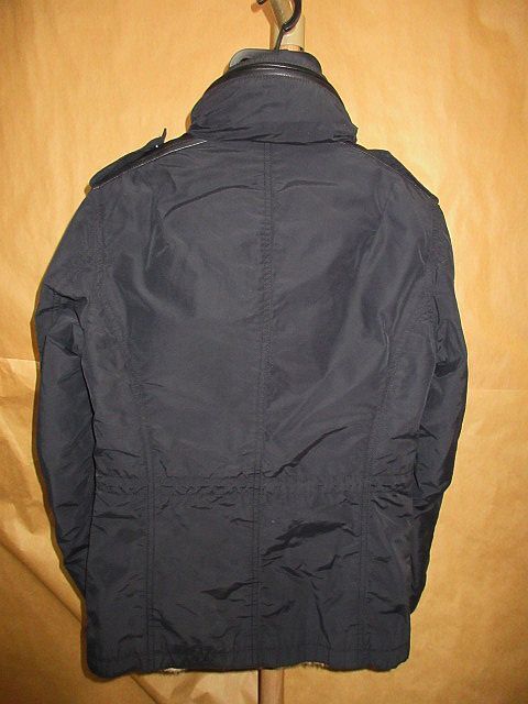 シェラック　SHELLAC N/C ワックスナイロン リアル ラビット　ファー　ライナー　M-65 ジャケット　黒　46