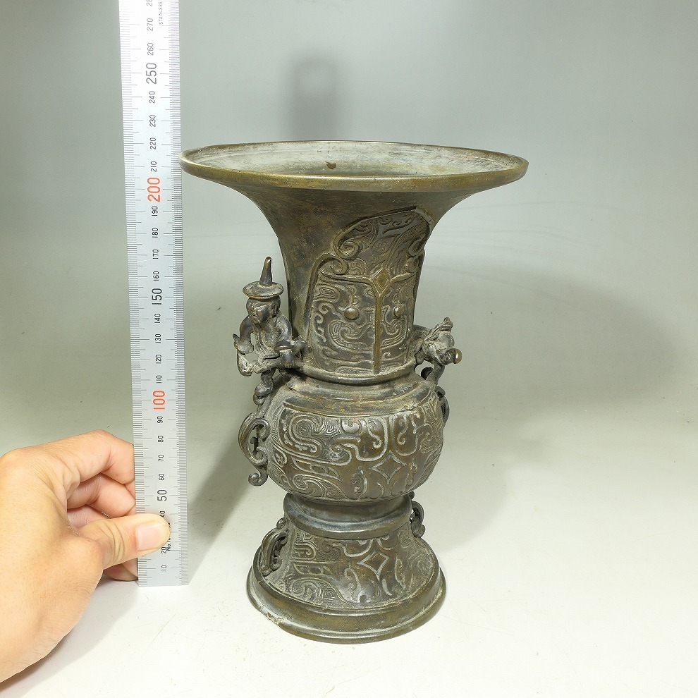 M157 時代物 唐物 堆朱 花瓶 細密細工 人物文 花瓶 中国美術 M157 時代物 唐物 堆朱 花瓶 細密細工 人物文 花瓶 中国美術