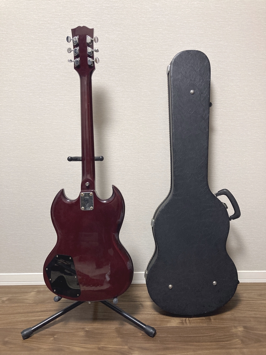 KASUGA エレキギター SG 春日楽器 ハードケース付 ジャンク品 KASUGA エレキギター SG 春日楽器 ハードケース付 ジャンク品