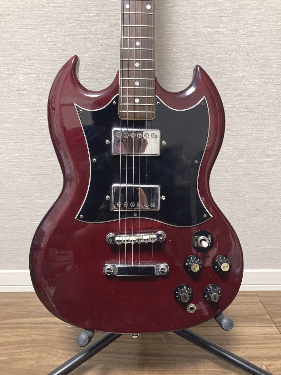 KASUGA エレキギター SG 春日楽器 ハードケース付 ジャンク品 KASUGA エレキギター SG 春日楽器 ハードケース付 ジャンク品