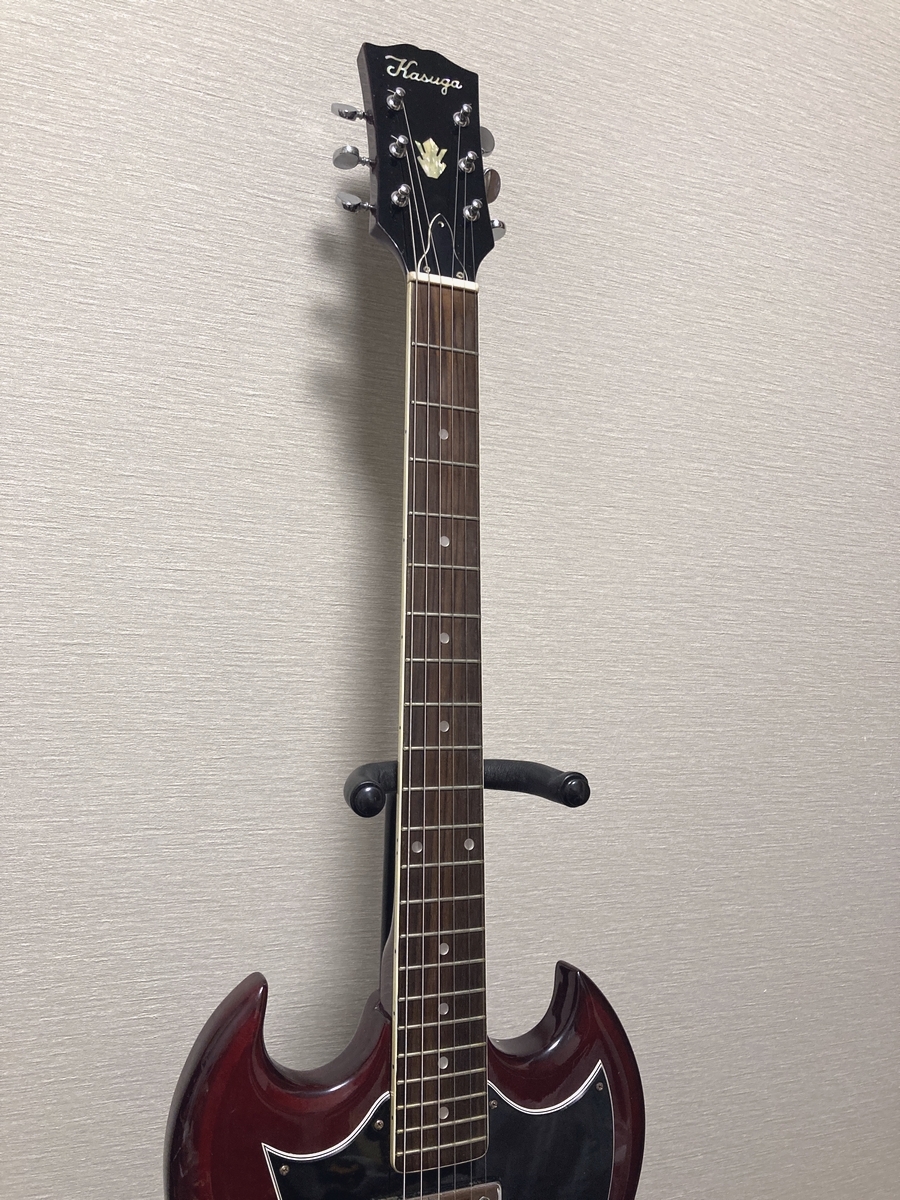 KASUGA エレキギター SG 春日楽器 ハードケース付 ジャンク品 KASUGA エレキギター SG 春日楽器 ハードケース付 ジャンク品