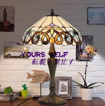 特売！高品質☆卓上スタンド 豪華テーブルランプ 卓上照明 ガラス工芸スタンド E07