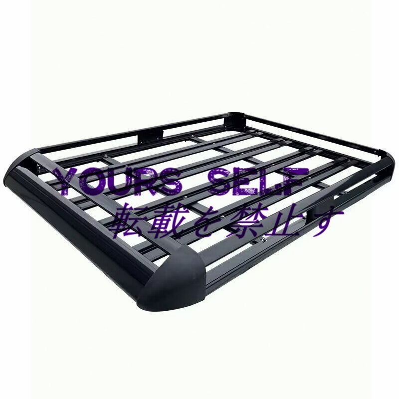 【ツールズアイランドの日限定価格】 アルミ製 ルーフラック カーゴラック ルーフバスケット ブラック R06 900×1400 50611 ルーフラック カーゴバスケット 46インチx36インチx4.5インチ⁄51インチ