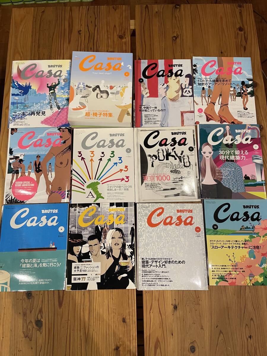 【中古】CASA　BURUTUS　2003年　13冊