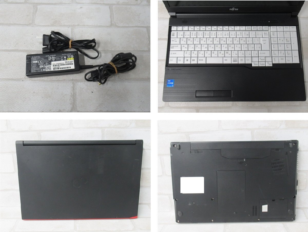 ▲Ω 新TNPC4 1124h 保証有 富士通 LIFEBOOK A5512/KX 【 Win11 Pro / i5-1235U / 8.00GB / SSD:256GB 】_画像2