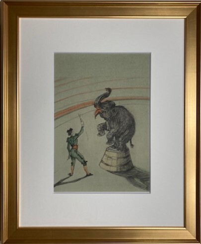 ≪　　 トゥールーズ　ロートレック　　≫　　リトグラフ 　ELEPHANT EN LIBERTE 　 1952年 　TOULOUSE-LAUTREC