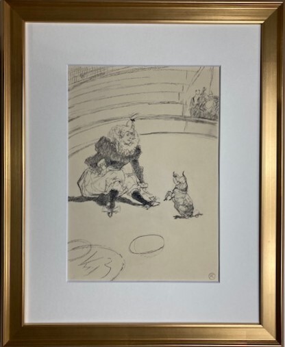 ≪　　 トゥールーズ　ロートレック　　≫　　リトグラフ　 CLOWNESSE ET COCHON 　 1952年　 TOULOUSE-LAUTREC