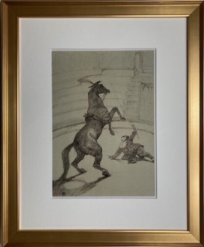 ≪　　 トゥールーズ　ロートレック　　≫　　リトグラフ 　CHEVAL POINTANT 　 1952年 　TOULOUSE-LAUTREC