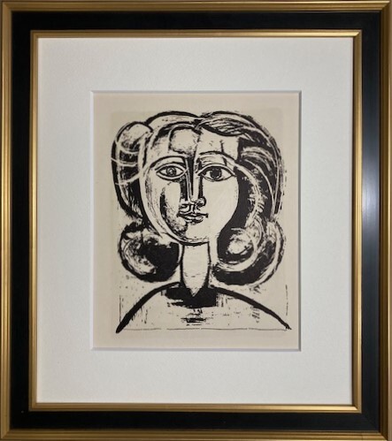 ≪　　パブロ・ピカソ　　≫　　リトグラフ 　 HEAD OF A WOMAN 　 1947年　 　PABLO　PICASSO