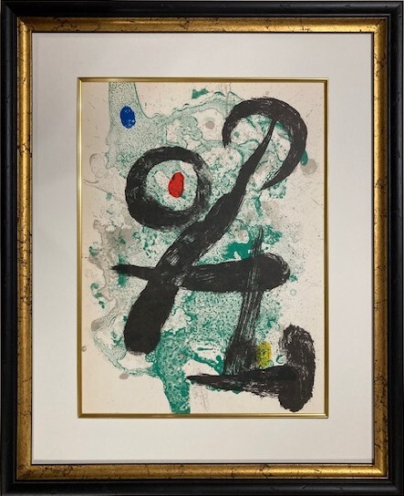 ≪　　 　ミロ　 　　≫　　オリジナルリトグラフ　 THE FAUN　　1963年　　JOAN　MIRO　　DERRIERE　LE　MIROIR