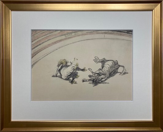 ≪　　 トゥールーズ　ロートレック　　≫　　リトグラフ　 CLOWNESSE ET CHEVAL 　 1952年　 TOULOUSE-LAUTREC