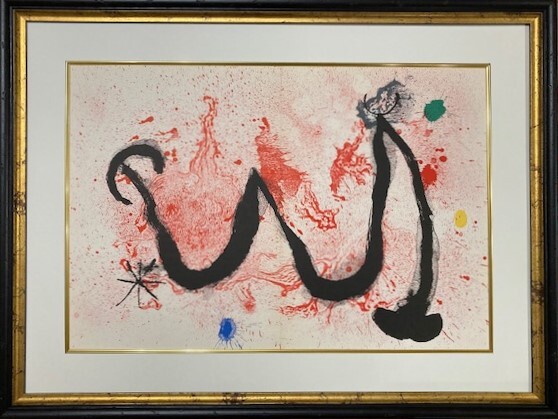 ≪　　 　ミロ　 　　≫　　オリジナルリトグラフ　THE FIRE DANCE　　1963年　　JOAN　MIRO　　DERRIERE　LE　MIROIR