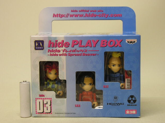 ■バンプレスト EXシリーズ hide PLAY BOX ~hide with Spread Beaver~ 03 1種 (hide/I.N.A/D.I.E) フィギュア