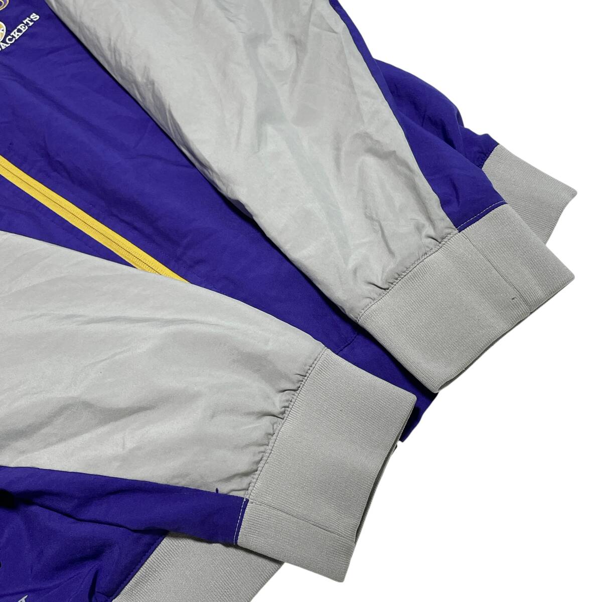 ナイキ ナイロンジャケット ジャージ カレッジ ロゴ刺繍 裏メッシュd12① M相当_画像7