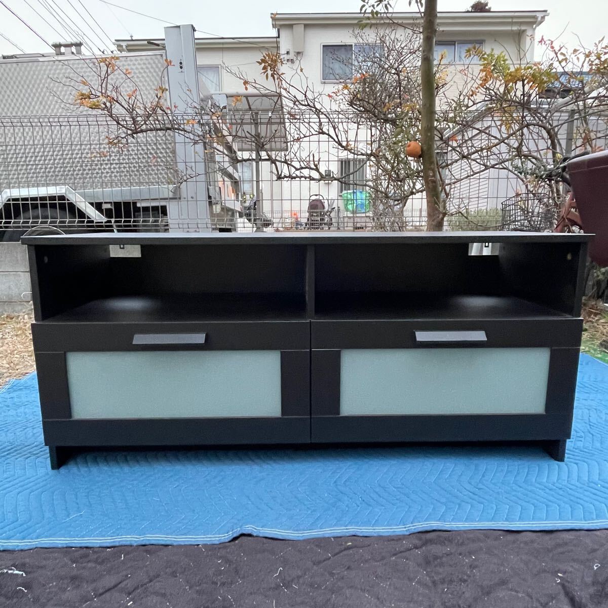 f●■IKEAイケア?BRIMNES ブリムネス テレビ臺(tái), ブラック, 120x41x53 cm