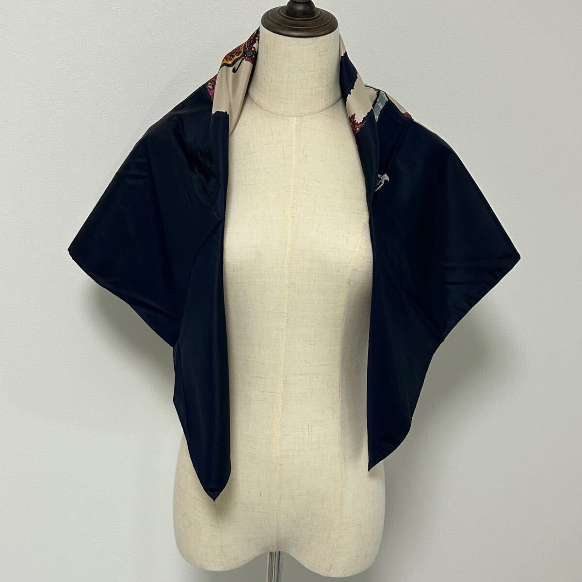 ジムトンプソン JIM THOMPSON ネイビー シルクスカーフ シルク ジムトンプソン JIM THOMPSON ネイビー シルクスカーフ シルク