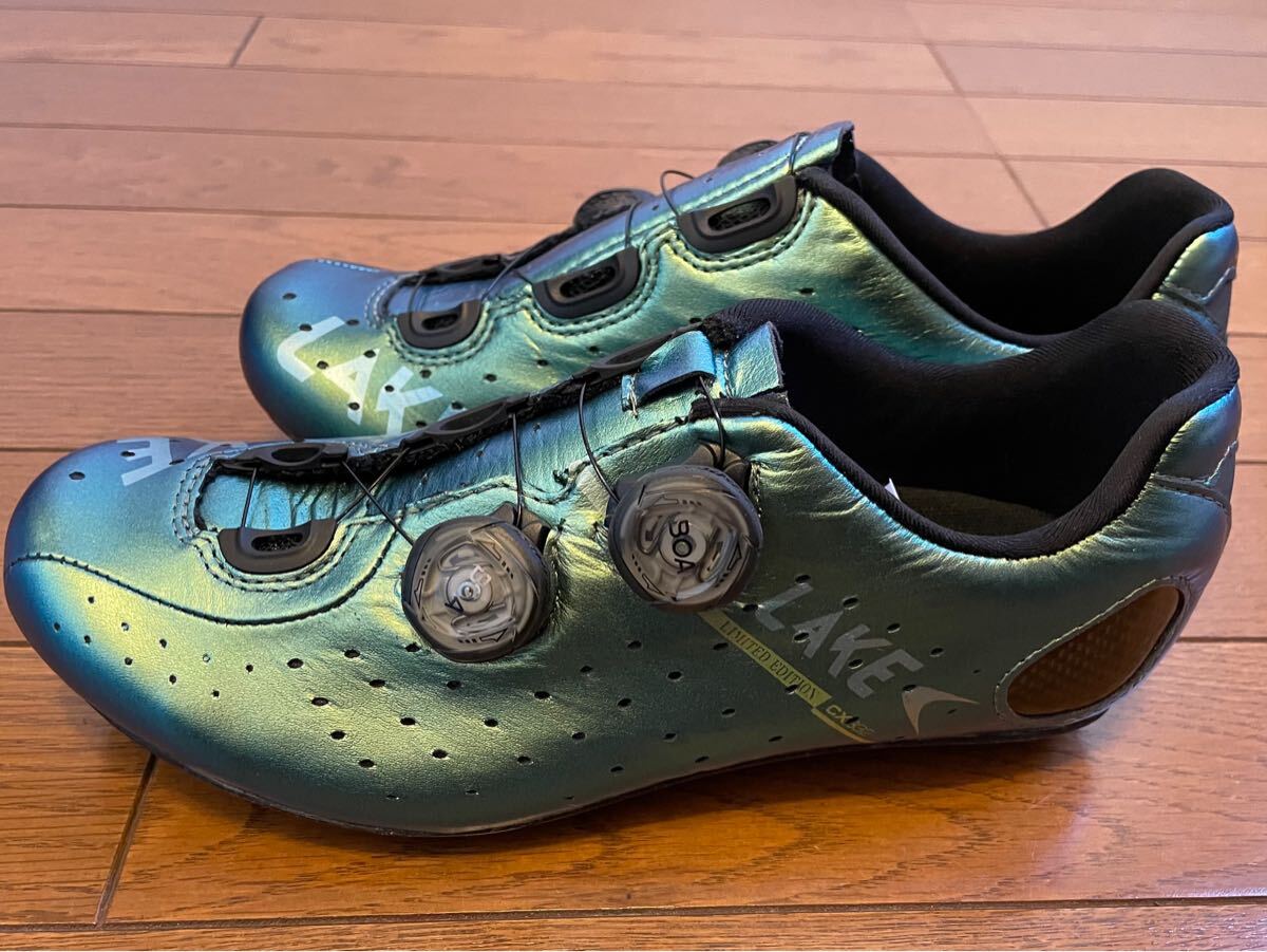 LAKE CX332 CHAM GREEN 39.5 WIDE 25cm レイク 新品未使用品