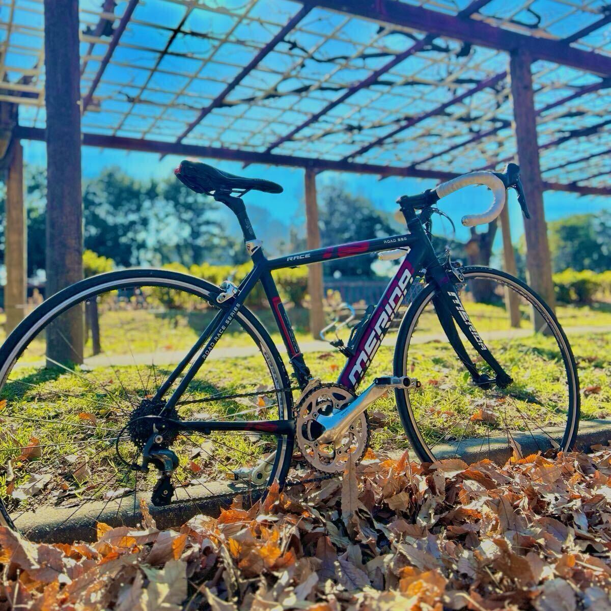 整備済み MERIDA ROAD880 フルティアグラ換装 ロードバイク、メリダ、10速ホイール、クランク、SHIMANO、