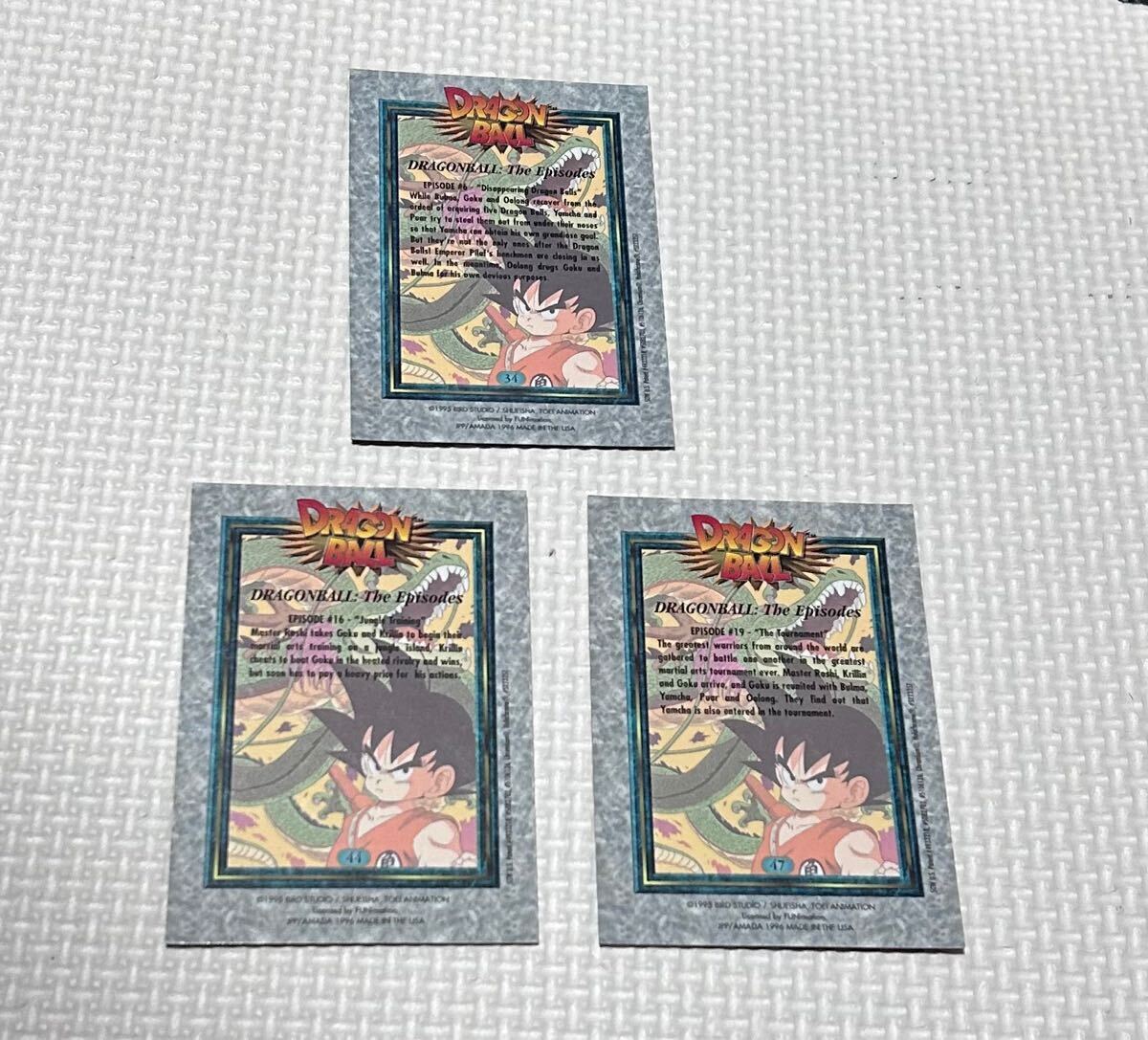 ドラゴンボール アマダ USA 版 人魚 ブルマ 孫悟空 亀仙人 3枚