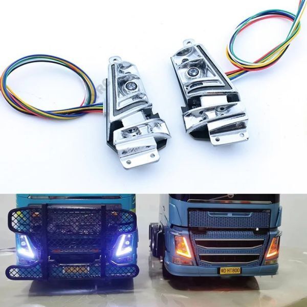 ■新品■1/14 流れるLED ヘッドライト タミヤ VOLVO FH16 750 ダンプトラック用 S22d5760045550