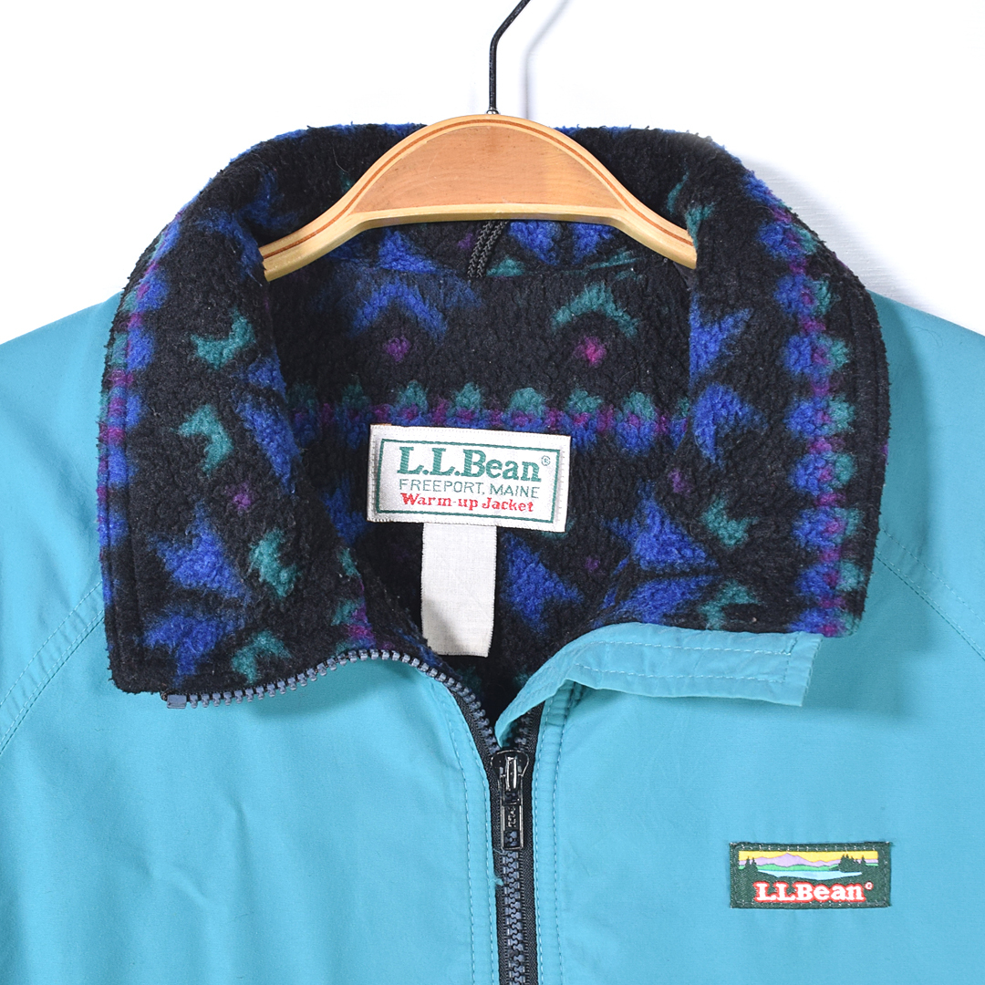 80s L L BEAN ウォームアップジャケット ヴィンテージ 総柄 80s L L BEAN ウォームアップジャケット ヴィンテージ 総柄