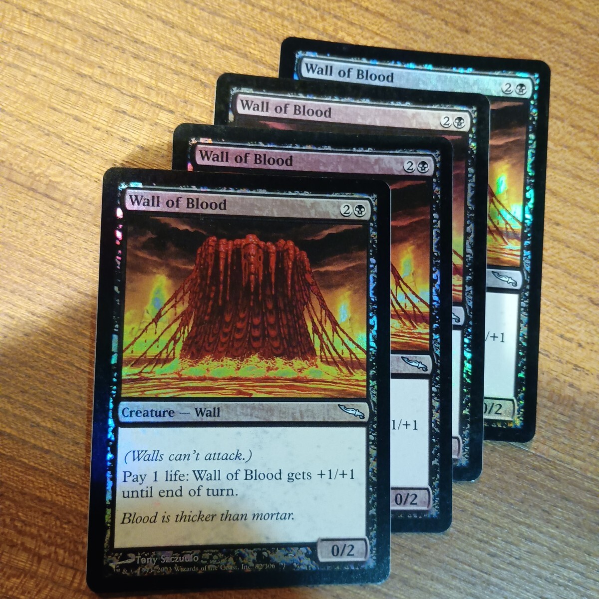 血の壁　4枚　foil