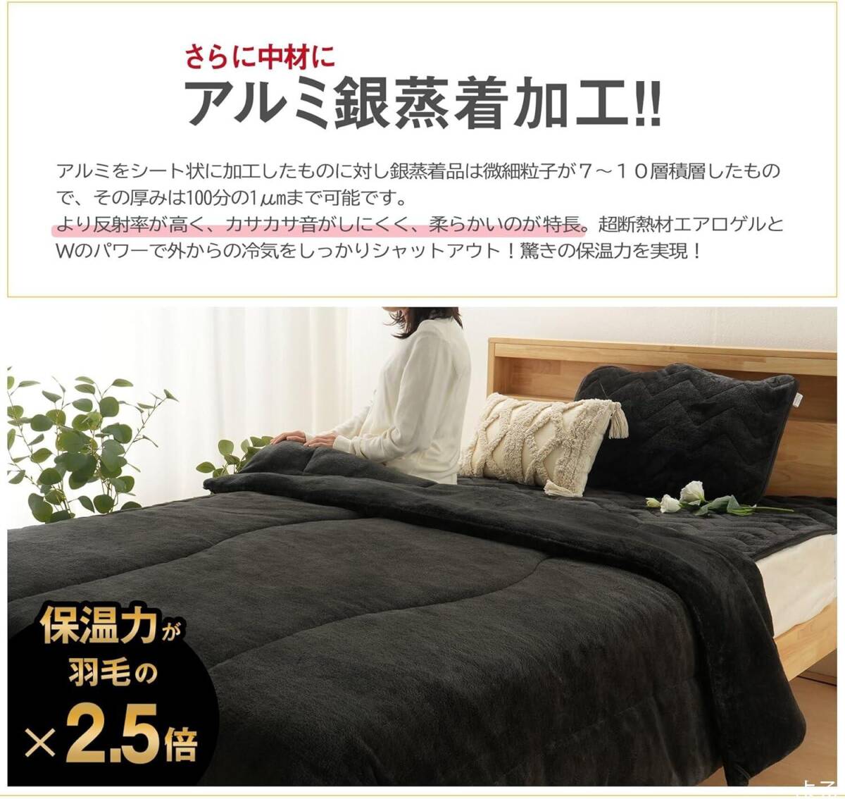 RAKU HOME 「ノーベル賞グラフェン+エアロゲル」毛布 掛け布団 冬用 あったか 冬 シングル 一枚2役 アルミ蒸着加工 新