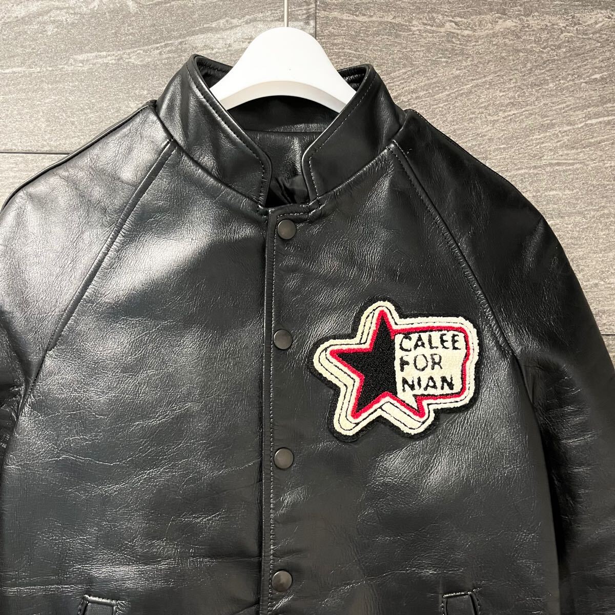 完売品 CALEE キャリー レザースタジャン ジャケット M レザー 完売品 CALEE キャリー レザースタジャン ジャケット M レザー