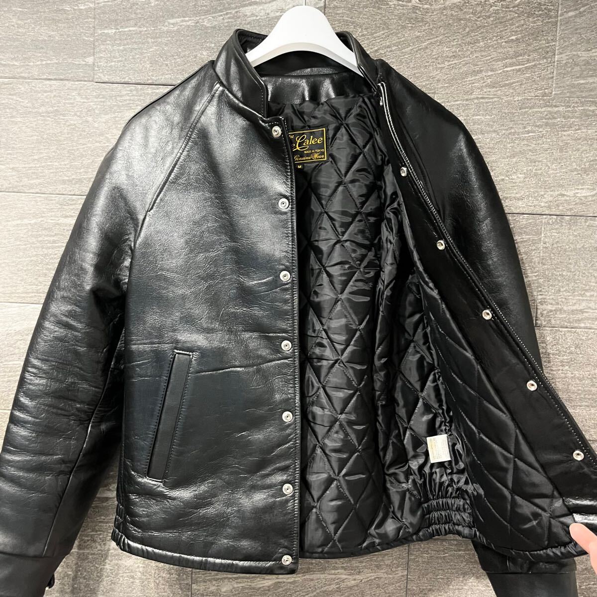 完売品 CALEE キャリー レザースタジャン ジャケット M レザー 完売品 CALEE キャリー レザースタジャン ジャケット M レザー