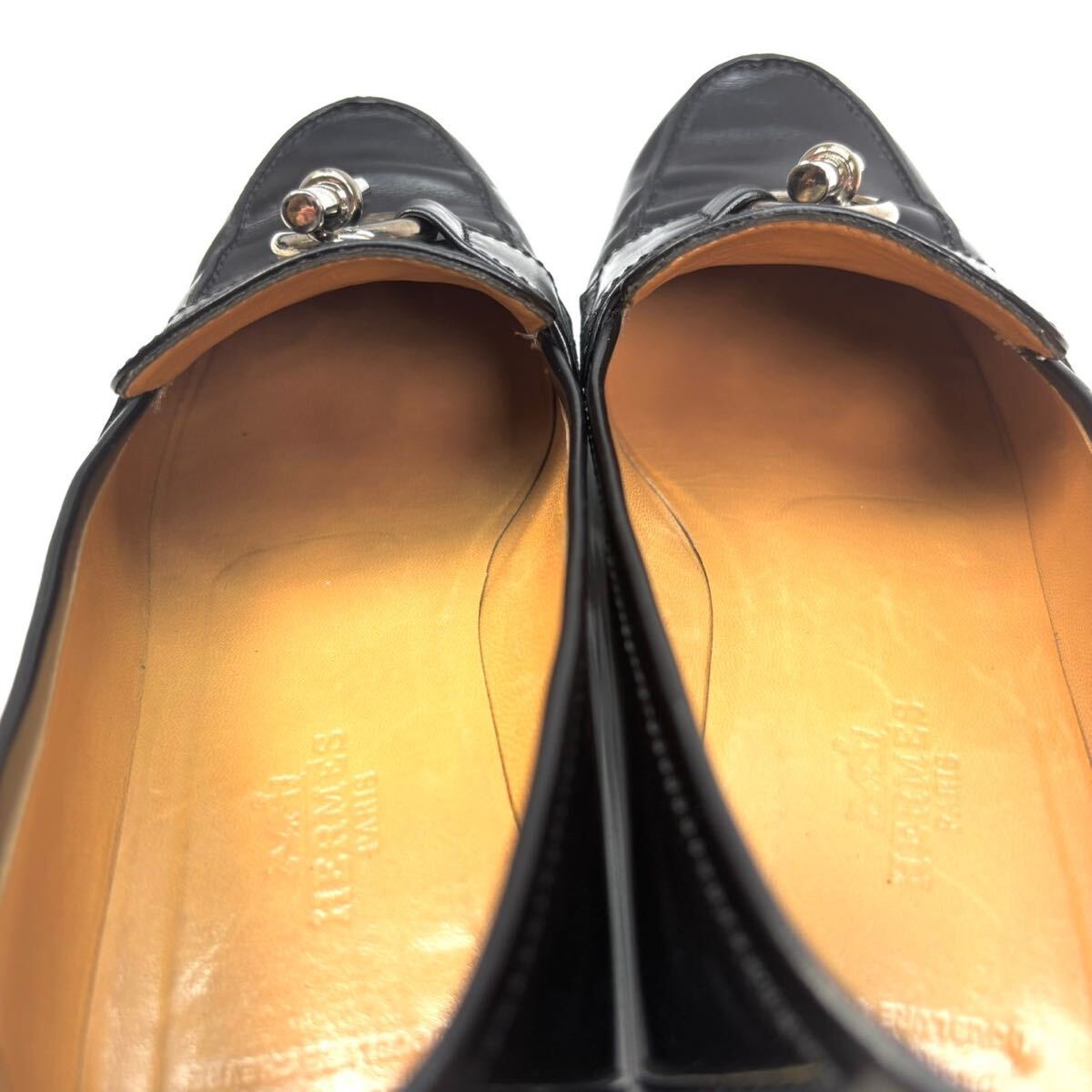 HERMES エルメス ローファー シェーヌダンクル シルバー金具 36