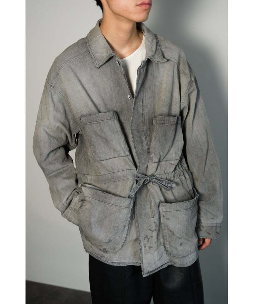 ジャケット・アウター ancellm 24aw AGING DENIMSHIRTJACKET ANCELLM(アンセルム) 24AWAGING DENIM SHIRT JACKETデニム