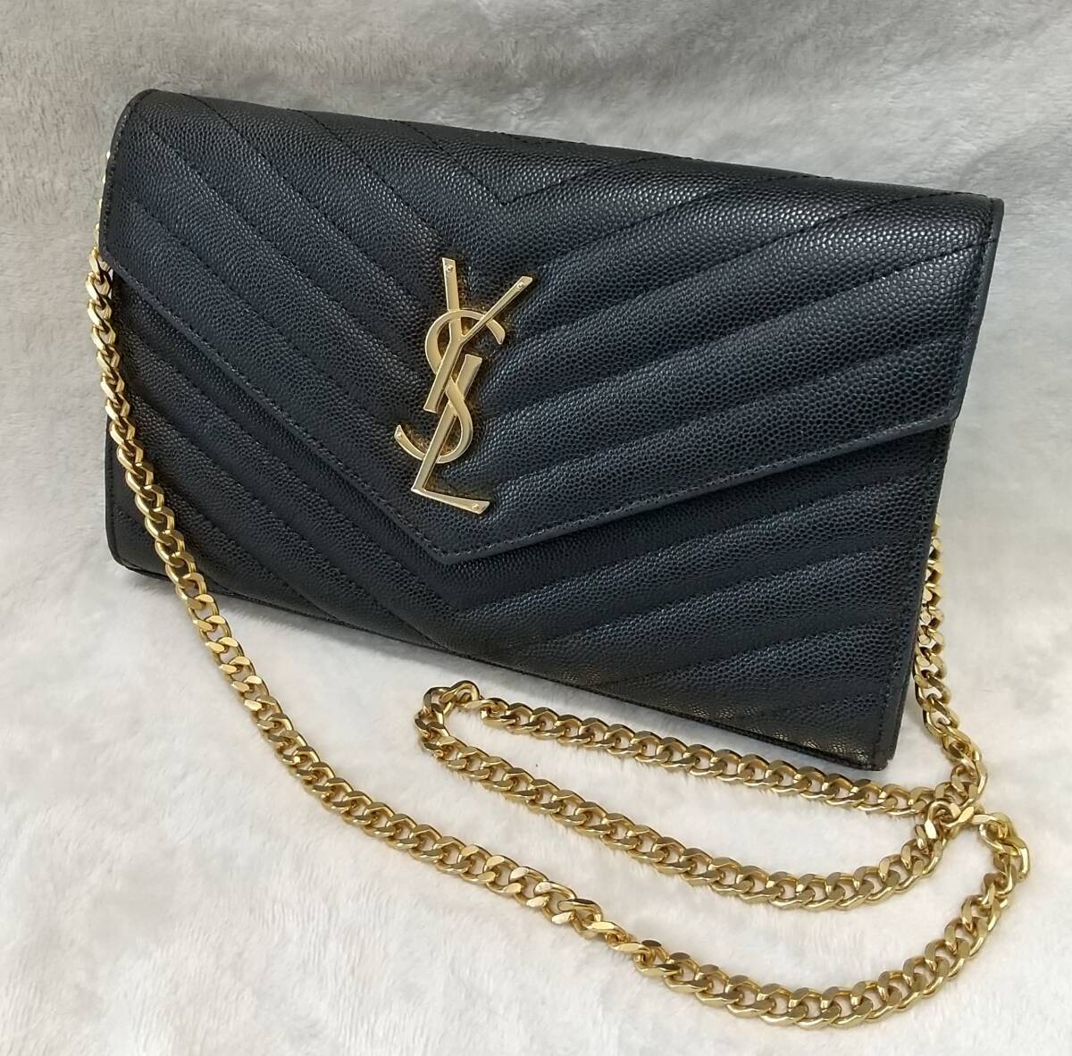 【Saint Laurent】カサンドラ タッセル クラッチバッグ YSL サンローラン カサンドラ クラシック クラッチ チェーン
