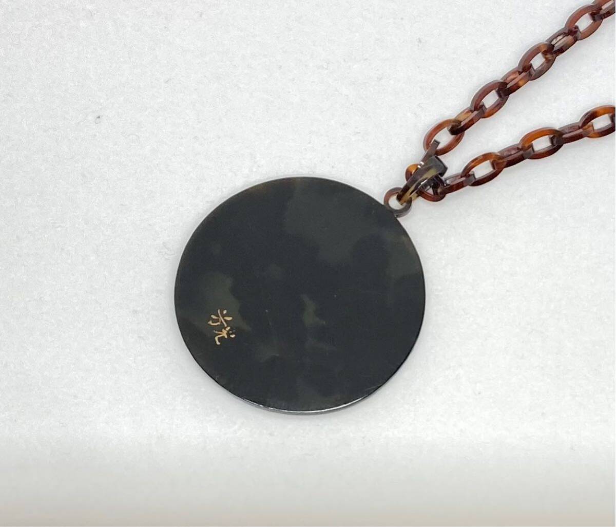 べっ甲 ペンダント ネックレス 鼈甲 蒔絵 白甲 赤甲 作家物 べっ甲 ペンダント ネックレス 鼈甲 蒔絵 白甲 赤甲 作家物