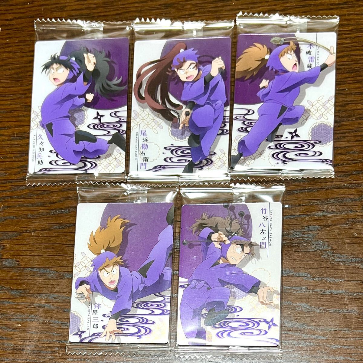 忍たま乱太郎 ツインウエハースの段 メタリックプラカード 五 忍たま乱太郎 ツインウエハースの段 メタリックプラカード 五
