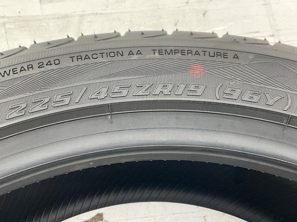 未使用 1本のみ 225/45R19 96Y ヨコハマ ADVAN SPORT V105 夏 RVR/アテンザ 國産 日本制 b3429