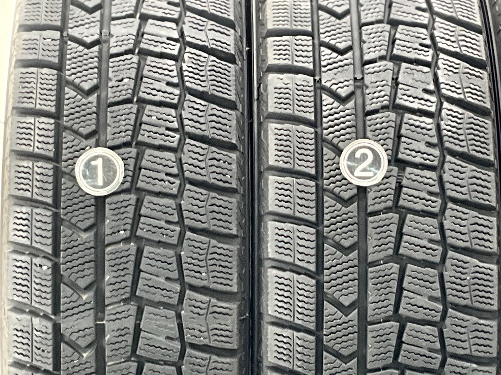 中古タイヤ 4本セット 175/70R14 84Q ダンロップ WINTERMAXX WM02 冬 スタッドレス 175/70/14 ラティオB/フィット b10332_画像3
