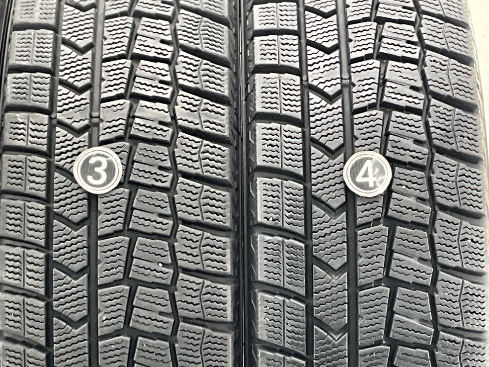 中古タイヤ 4本セット 175/70R14 84Q ダンロップ WINTERMAXX WM02 冬 スタッドレス 175/70/14 ラティオB/フィット b10332_画像4