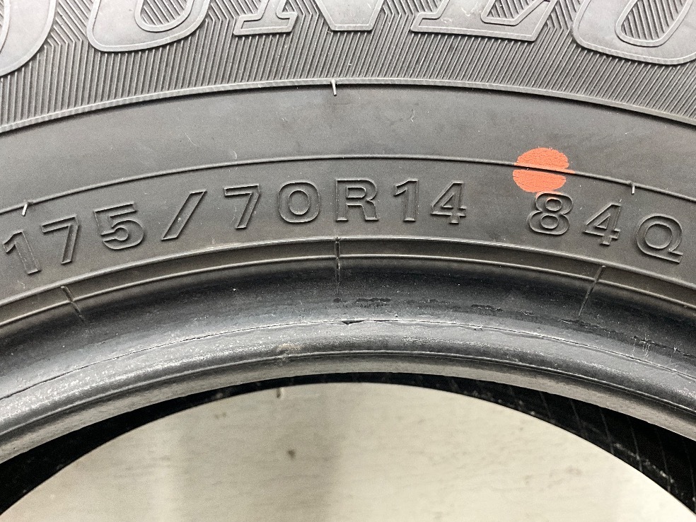 中古タイヤ 4本セット 175/70R14 84Q ダンロップ WINTERMAXX WM02 冬 スタッドレス 175/70/14 ラティオB/フィット b10332_画像8