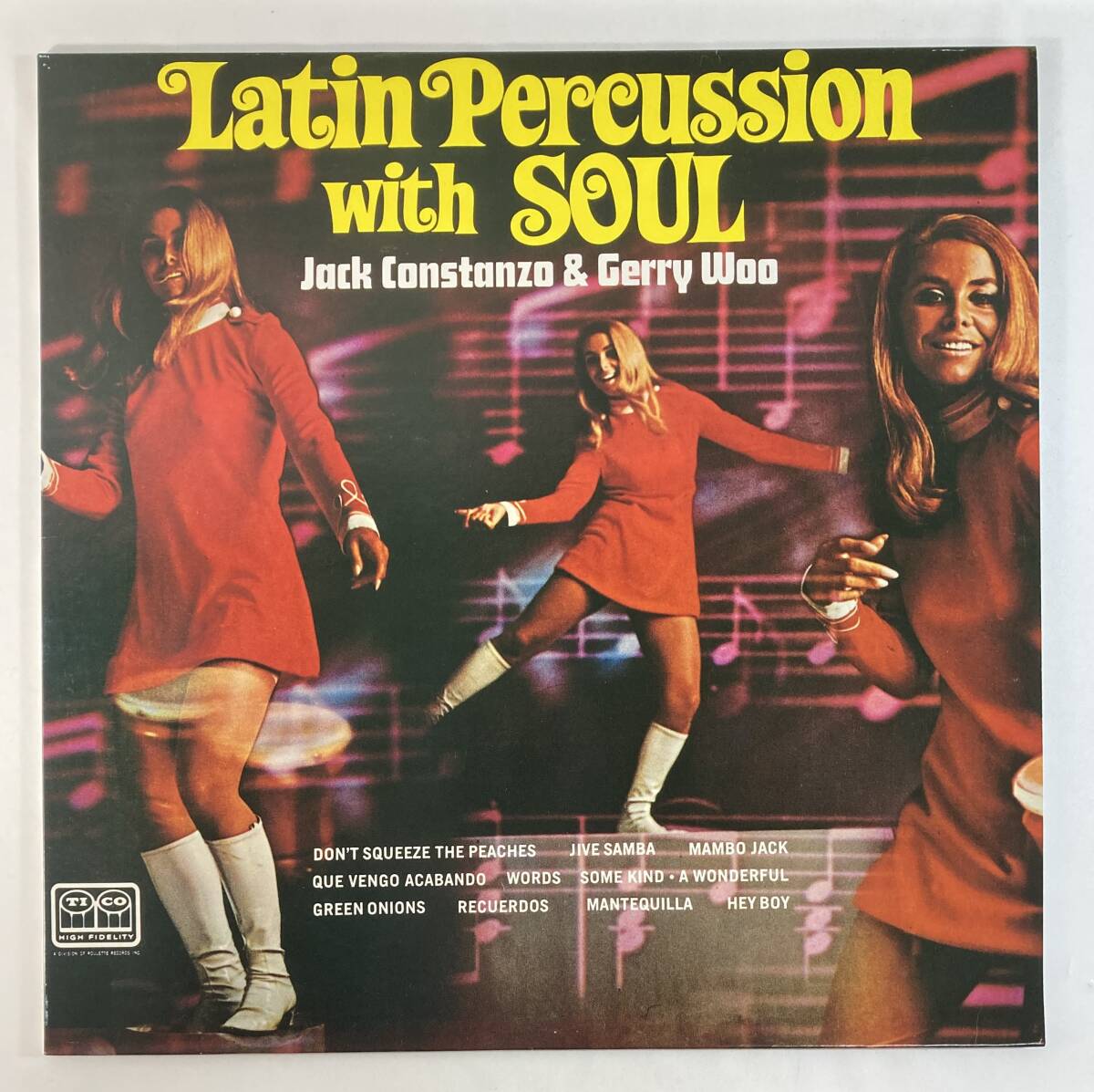 ジャック・コンスタンゾ (Jack Constanzo) & ジェリー・ウー (Gerry Woo) / Latin Percussion With Soul 国内盤LP P-VINE MONO 未使用
