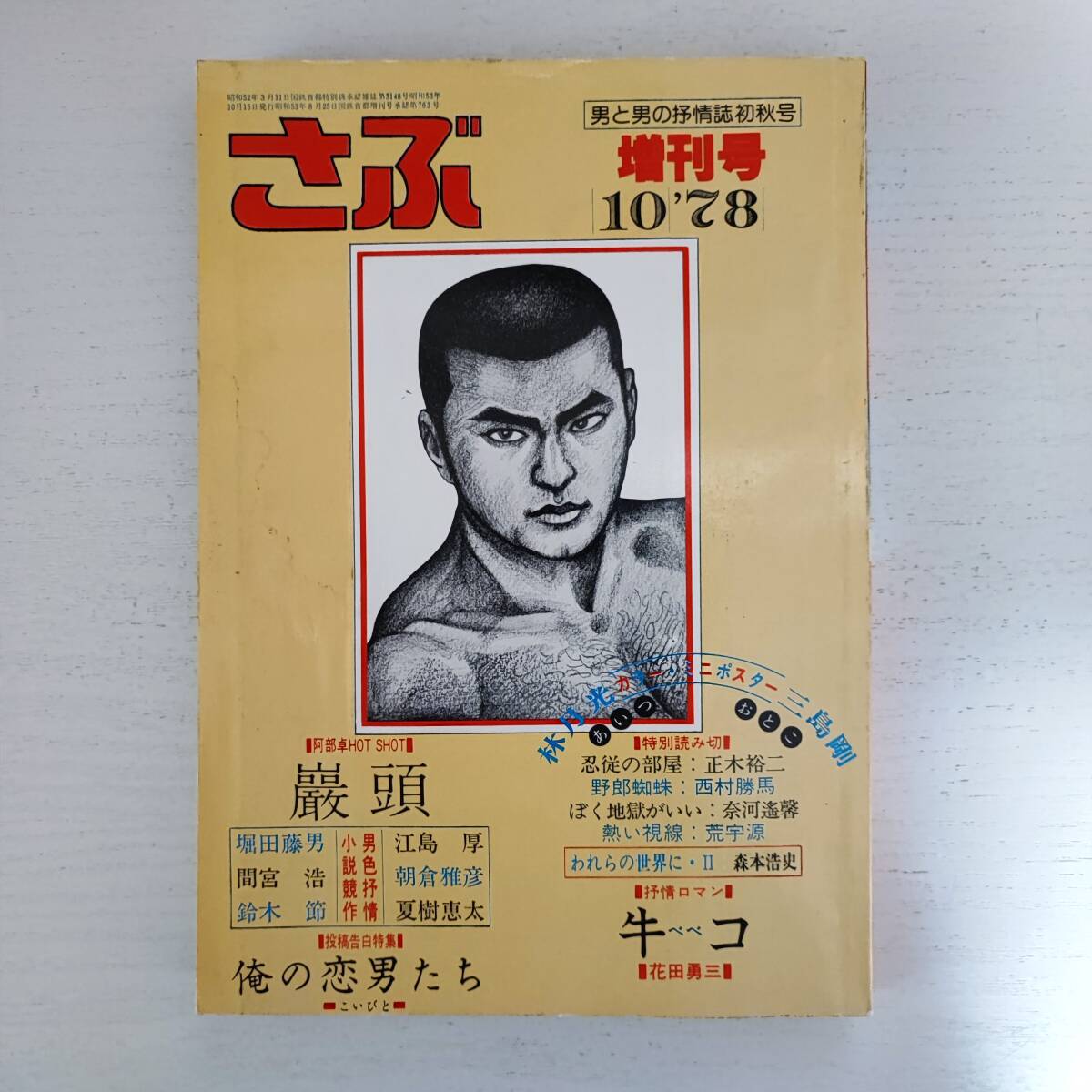 【雑誌】さぶ増刊号 NO.3 1978年10月 サン出版 ゲイ雑誌