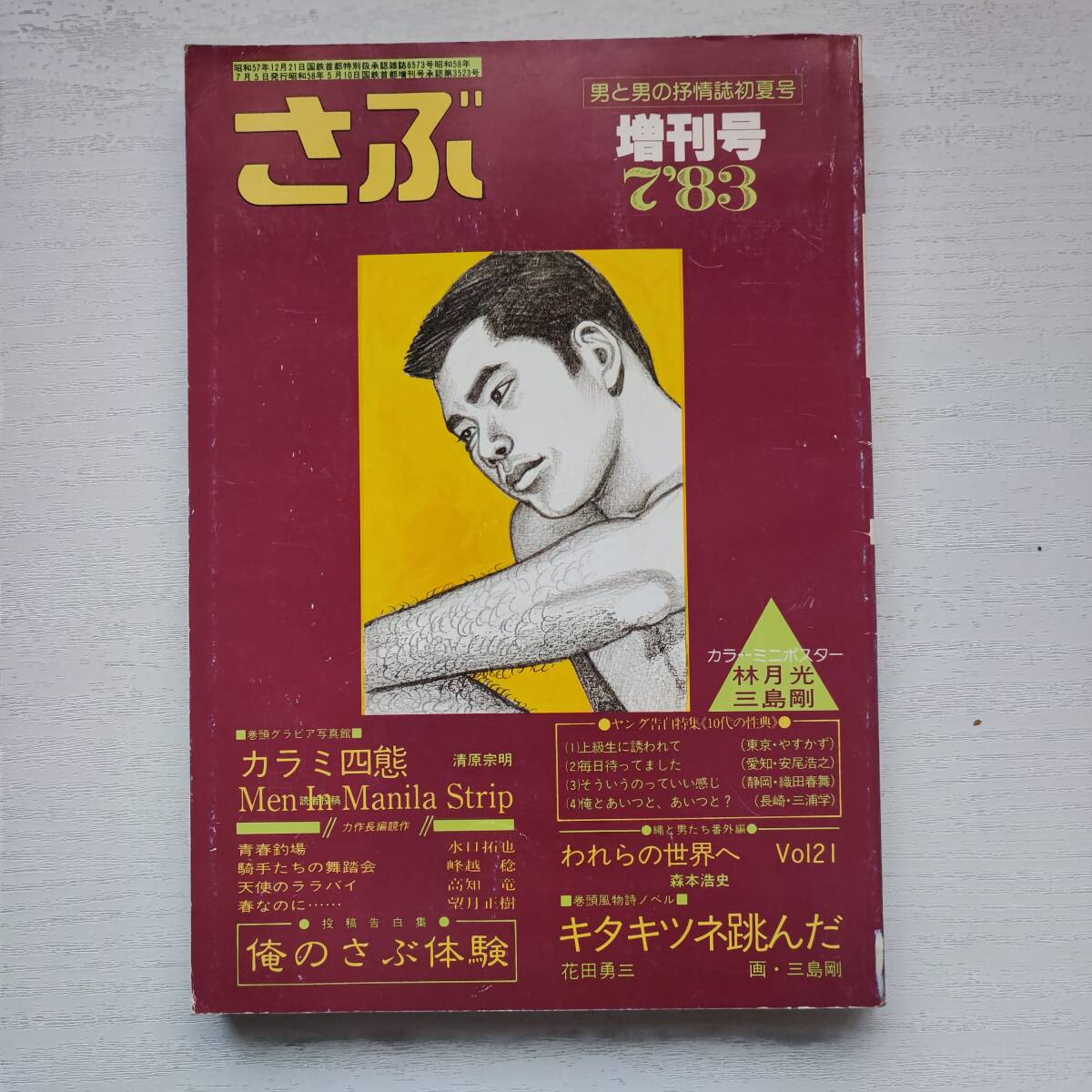 【雑誌】さぶ増刊号 NO.21 1983年7月 サン出版 ゲイ雑誌