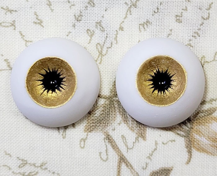 EggMoonビスクアイ ゴールド 約20mm