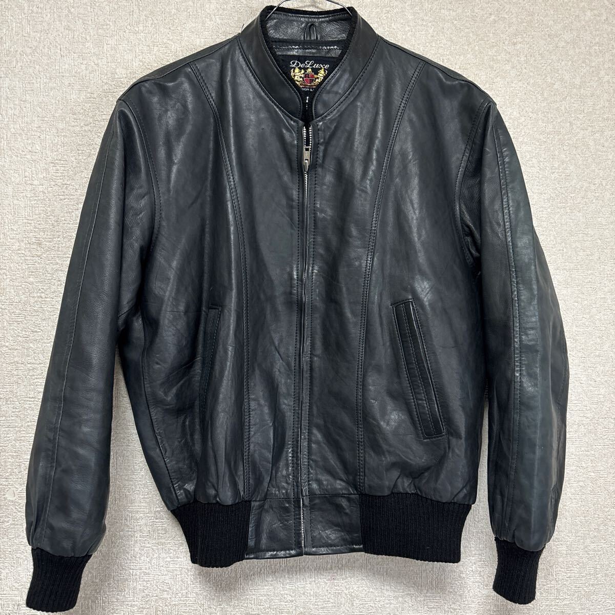 A/W 80s DeLuxe ヴィンテージ レザージャケット M ジャパンビンテージ】 80s DeLuxe デラックス ビンテージ